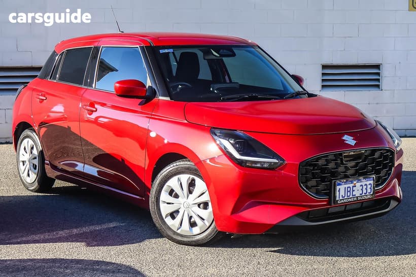 Red 2025 Suzuki Swift Hatchback Hybrid