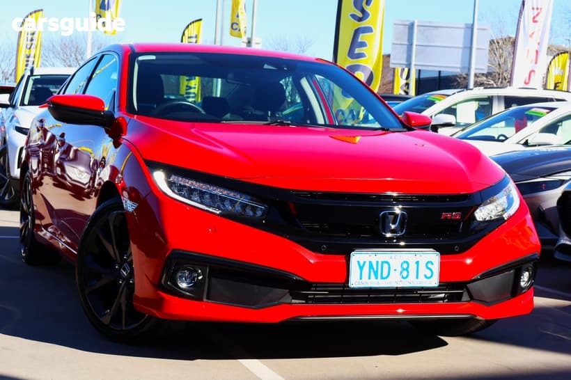 Red 2019 Honda Civic Hatchback Rs