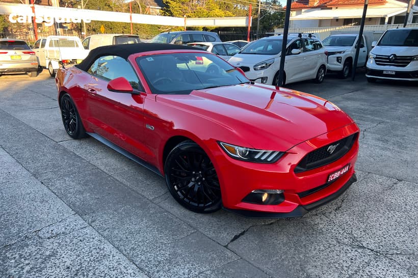 Red 2016 Ford Mustang Convertible Gt 5.0 V8