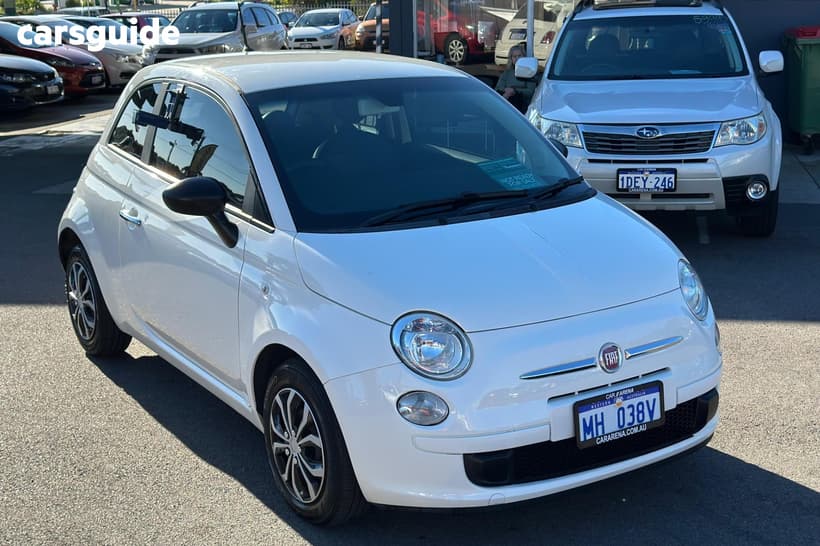 White 2013 Abarth 500 Hatch POP MY13