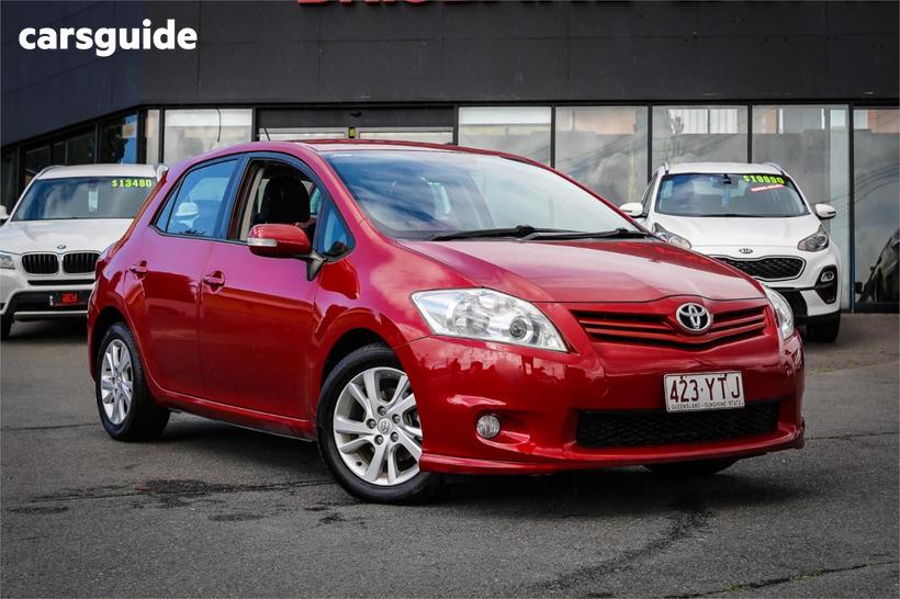 Red 2011 Toyota Corolla Hatchback Ascent Sport