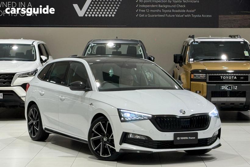 White 2020 Skoda Scala Hatchback 110 Tsi Monte Carlo