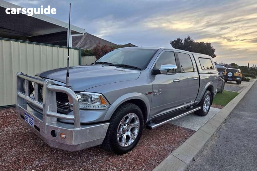 Silver 2020 RAM 1500 Crew Cab Utility Laramie (4X4) Fd3.9