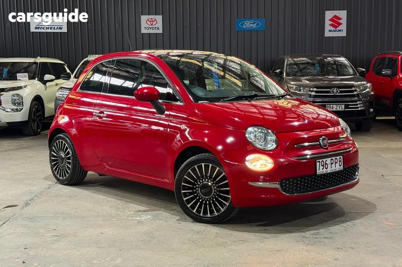 Red 2016 Fiat 500 Hatchback Lounge