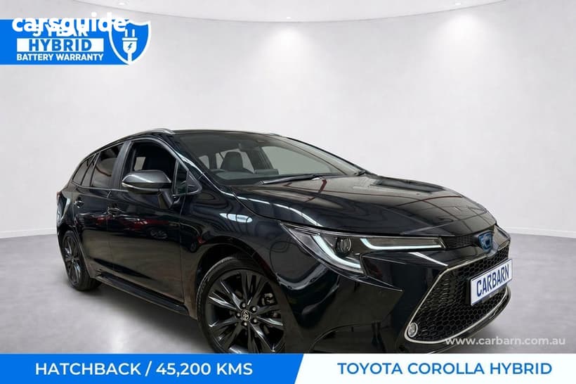 Black 2022 Toyota Corolla Hatch TOURING HYBRID WXB