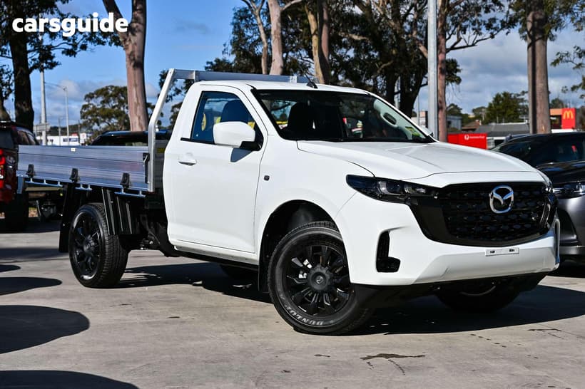 White 2026 Mazda BT-50 Freestyle Cab Chassis Xt (4X4)