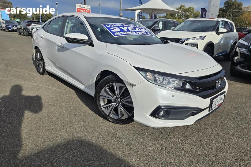 White 2019 Honda Civic Sedan Vti-L