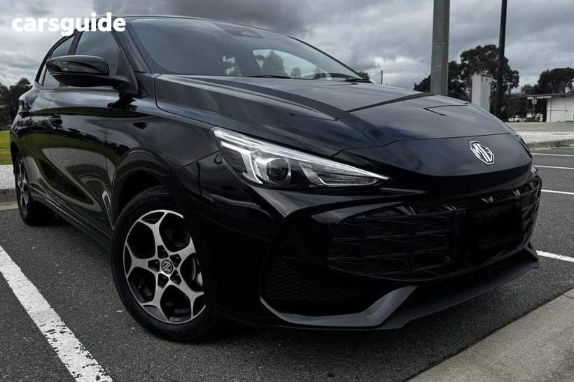 Black 2025 MG MG3 Hatchback Excite Hybrid+