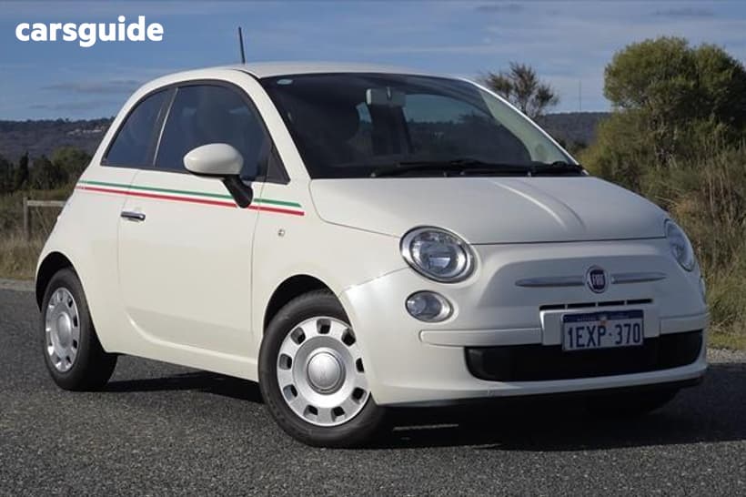 White 2015 Fiat 500 Hatchback Pop