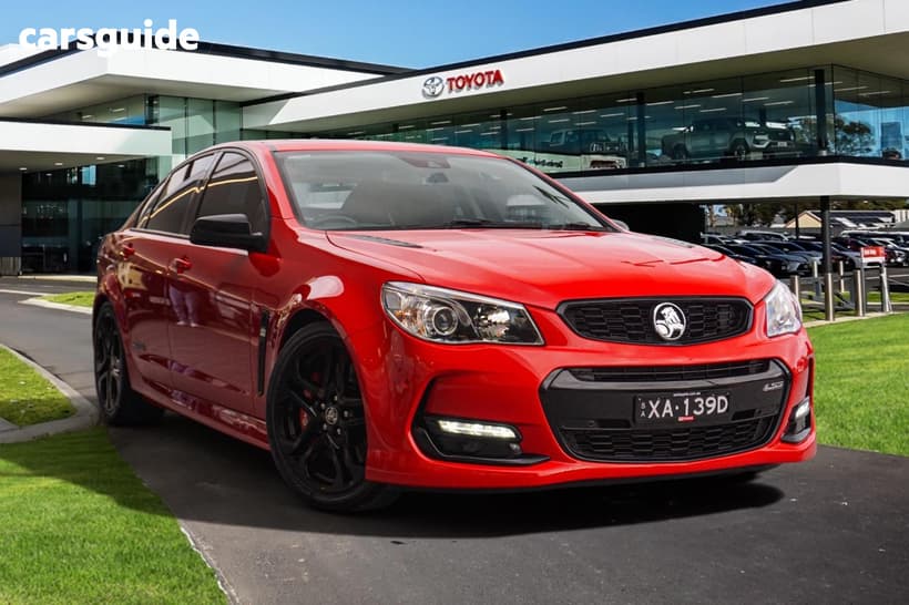 Red 2017 Holden Commodore Sedan Ss-V Redline