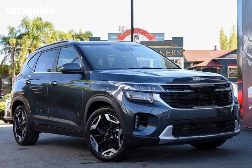 Grey 2025 Kia Seltos Wagon Gt-Line (Awd) (Two-Tone)