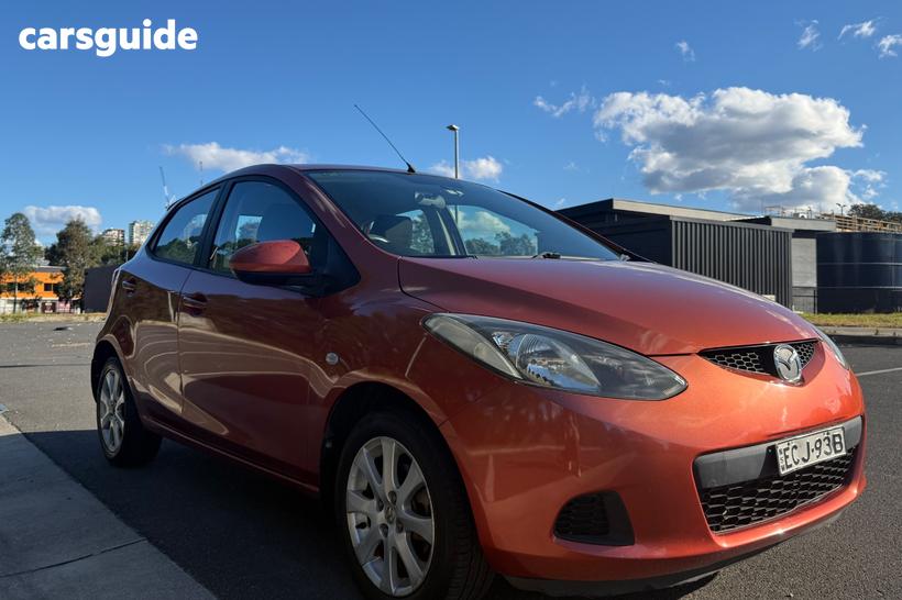 Orange 2009 Mazda 2 Hatchback Maxx
