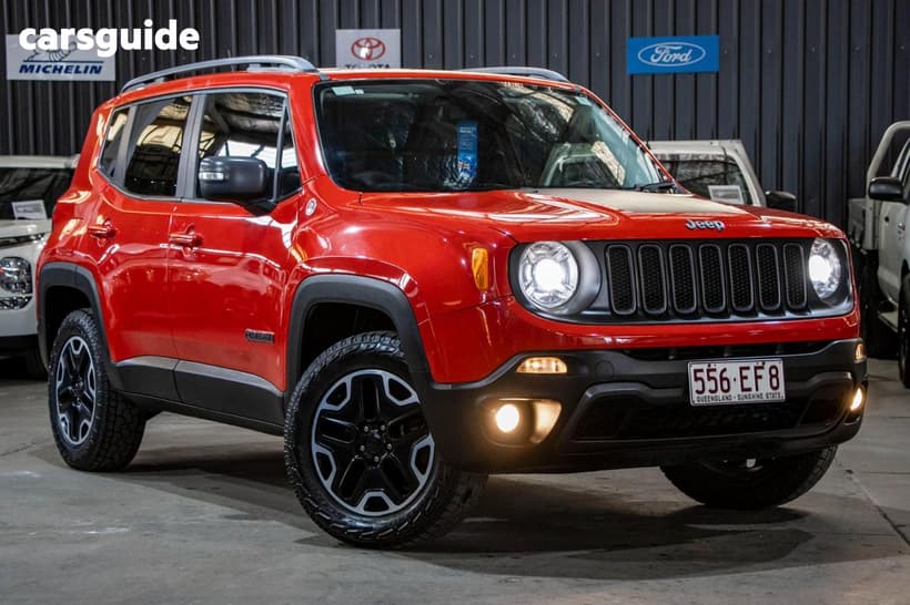 Red 2015 Jeep Renegade SUV TRAILHAWK BU