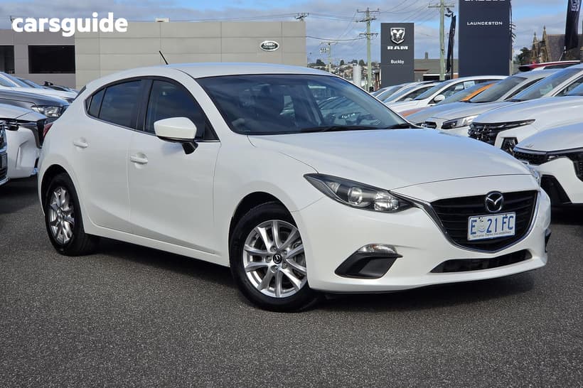 White 2014 Mazda 3 Hatchback Maxx