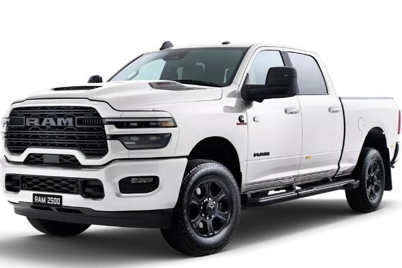 White 2026 RAM Laramie Ute Tray 2500