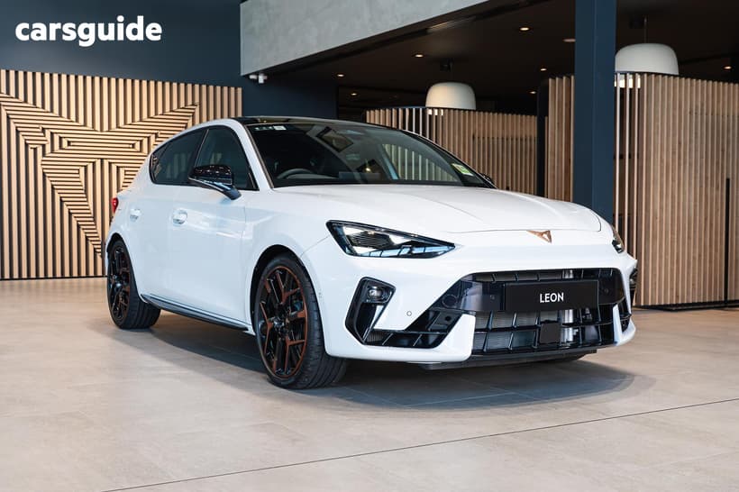 White 2026 Cupra Leon Hatch VZX F