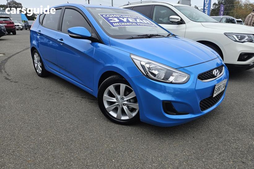Blue 2019 Hyundai Accent Hatchback Sport