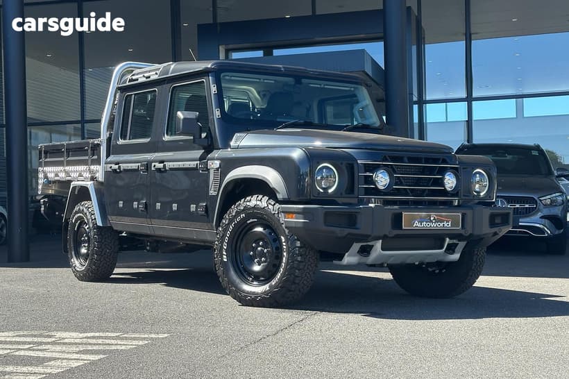 Grey 2024 Ineos Grenadier Double Cab Chassis Quartermaster