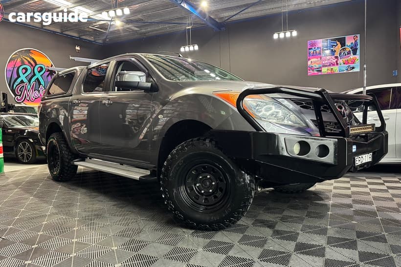 Grey 2013 Mazda BT-50 Dual Cab Utility Gt (4X4)
