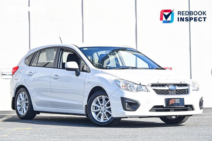 White 2014 Subaru Impreza Hatchback 2.0I (Awd)