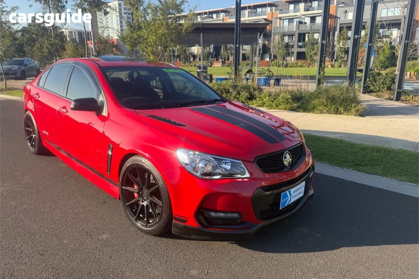 Red 2016 Holden Commodore Sedan Ss-V Redline