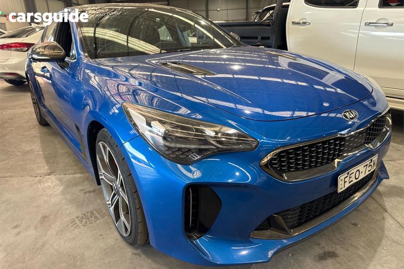 Blue 2018 Kia Stinger Sedan Gt (Black Leather)