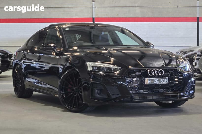 Black 2022 Audi A5 Sportback 45 Tfsi Quattro S Line Mhev