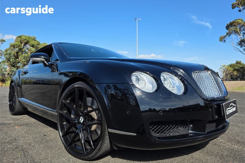 Black 2008 Bentley Continental Convertible Gtc