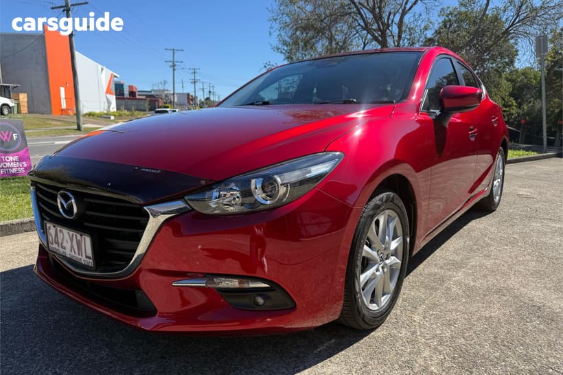 Red 2017 Mazda 3 Hatchback Maxx