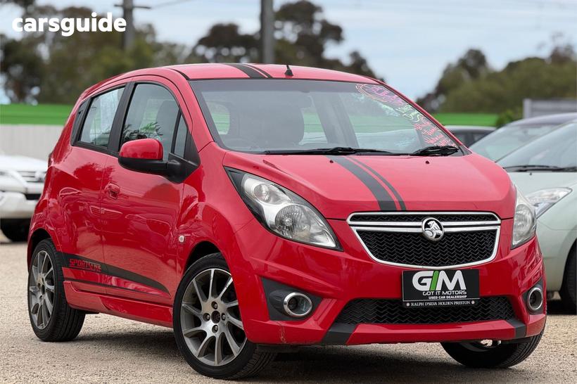 Red 2012 Holden Barina Spark Hatchback Cd