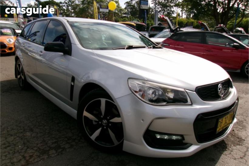Silver 2016 Holden Commodore Sportswagon Sv6 Black Pack