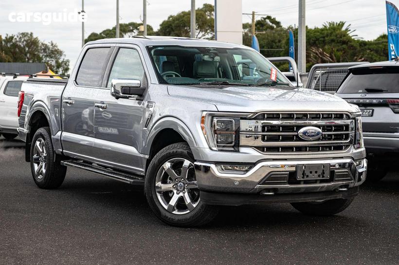 Silver 2023 Ford F150 Double Cab Pick Up Lariat Swb (4Wd)