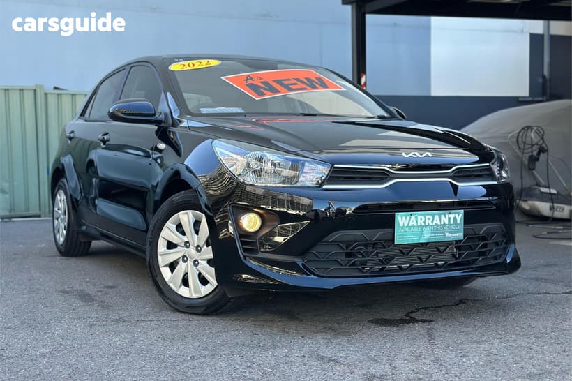 Black 2022 Kia RIO Hatchback S