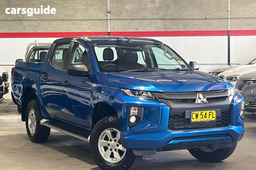 Blue 2019 Mitsubishi Triton Double Cab Pick Up Glx Plus (4X4)