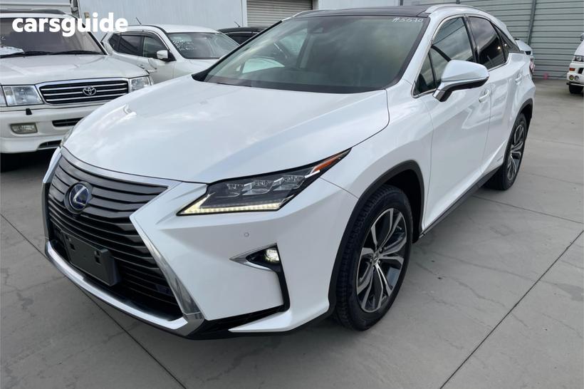White 2017 Lexus RX SUV HYBRID
