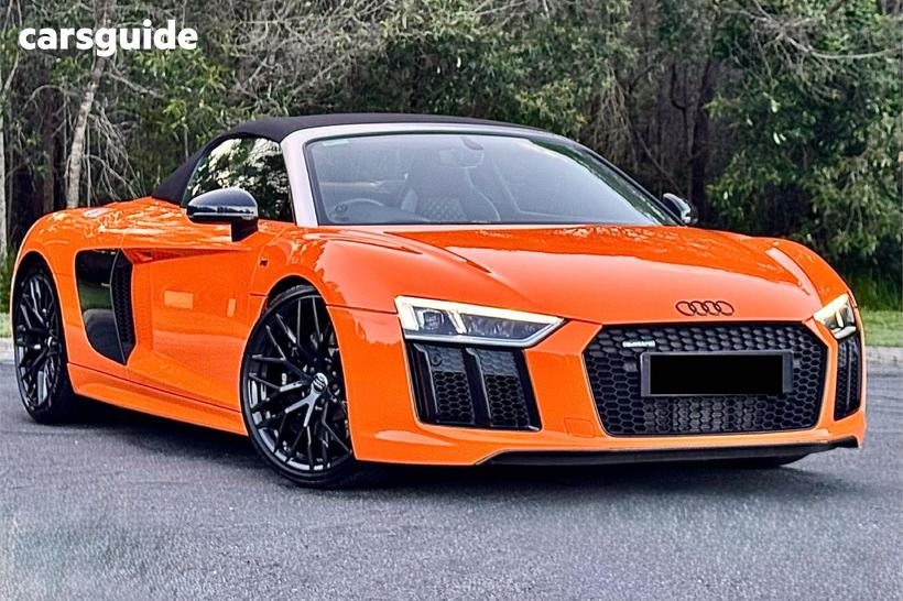 Orange 2017 Audi R8 Roadster Spyder 5.2 Fsi Quattro