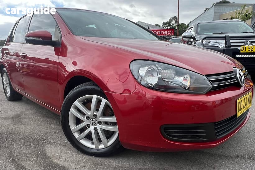 Red 2010 Volkswagen Golf Hatchback 118 Tsi Comfortline