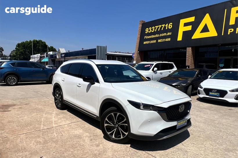 White 2023 Mazda CX-8 Wagon D35 Touring Active (Awd)