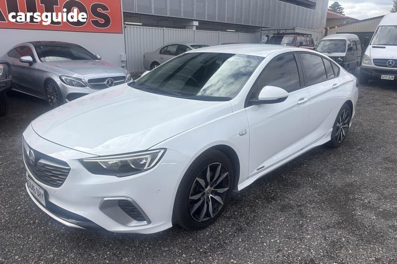 White 2019 Holden Commodore Liftback Rs