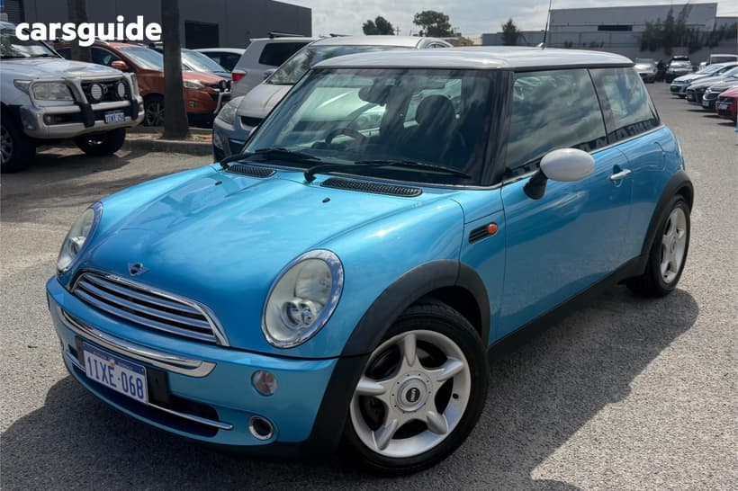 Blue 2005 Mini Cooper Hatchback