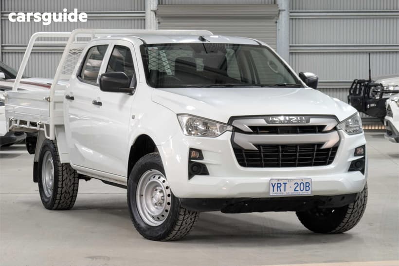 White 2020 Isuzu D-MAX Crew Cab Chassis Sx (4X4)
