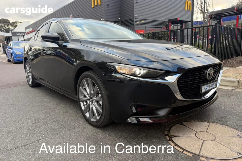 Black 2024 Mazda 3 Sedan G20 Evolve
