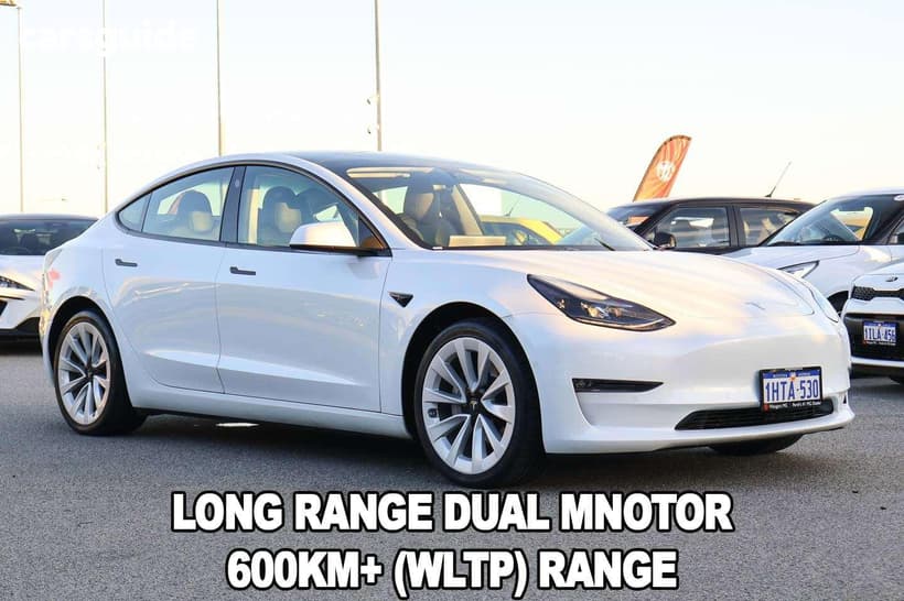 White 2022 Tesla Model 3 Sedan Long Range