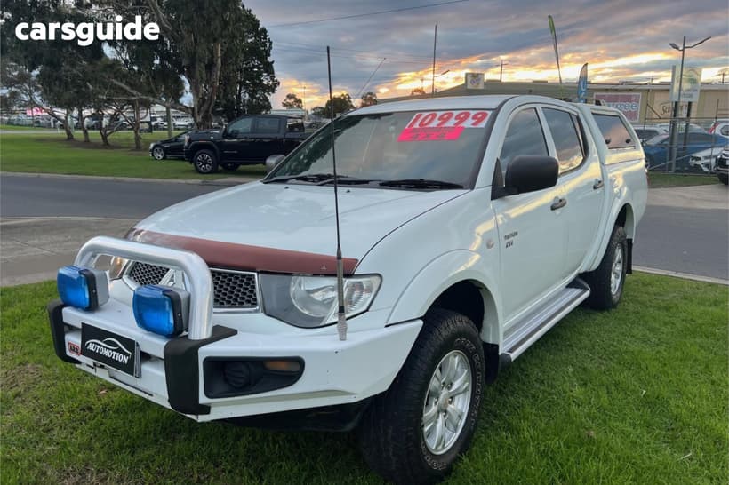 White 2012 Mitsubishi Triton Double Cab Utility Gl-R (4X4)