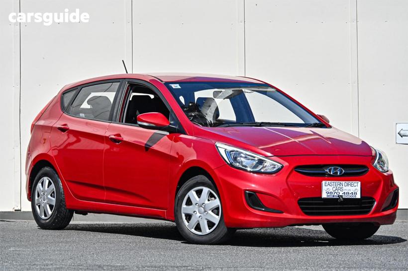 Red 2016 Hyundai Accent Hatchback Active