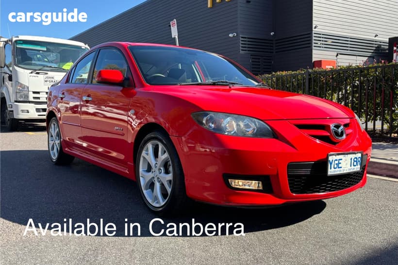 Red 2008 Mazda 3 Sedan Sp23