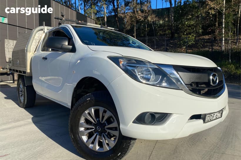White 2015 Mazda BT-50 Freestyle Cab Chassis Xt (4X2)