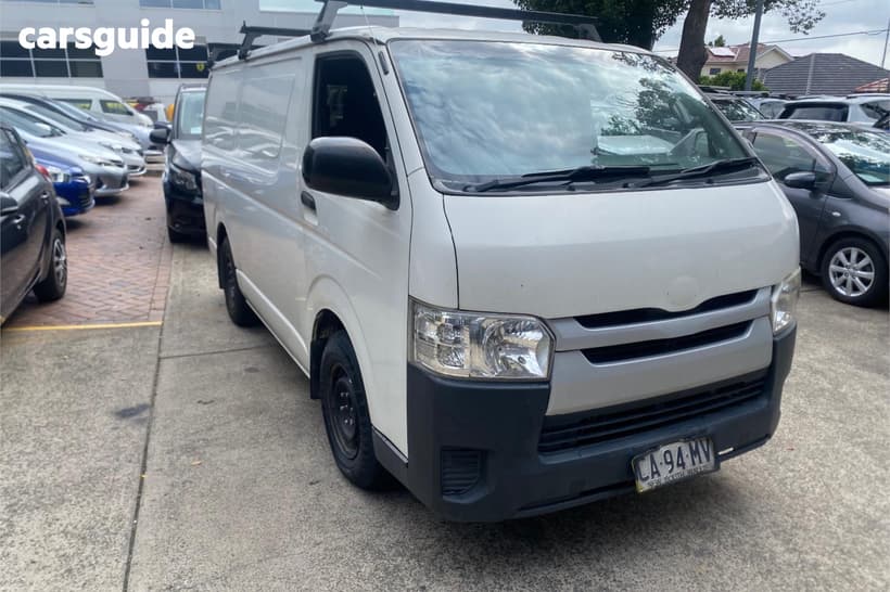 White 2014 Toyota HiAce Van Lwb
