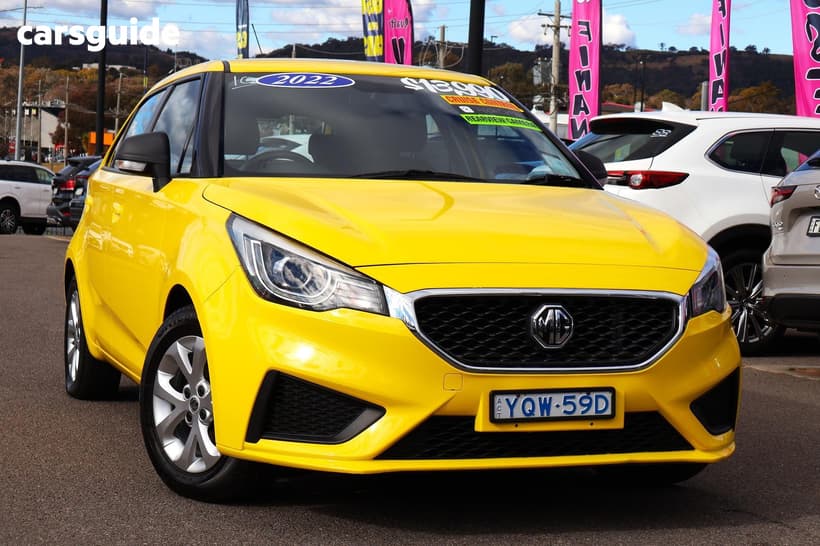 Yellow 2022 MG MG3 Hatchback Core