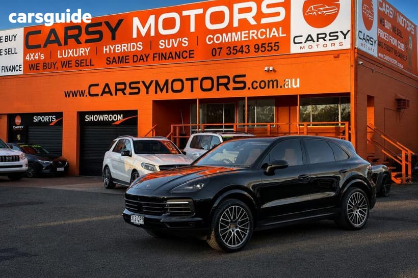 Black 2022 Porsche Cayenne SUV PLATINUM EDITION 9YA MY23